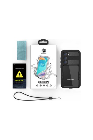Goocamp Galaxy S23 Plus Uyumlu 1-1 Su Geçirmez Uyumlu-siyah Siyah