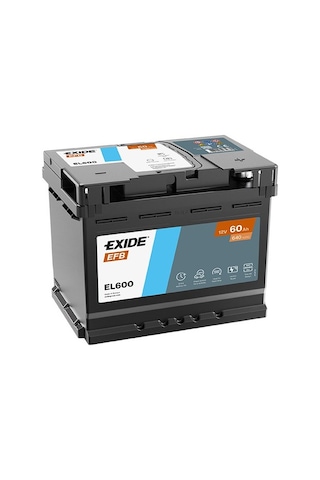 Exıde El600 12v 60ah 640a Start Stop Efb Akü Üretim Tarihi:2025