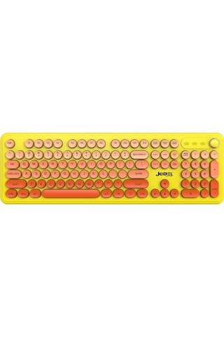 Jedel Wkb104 Kablosuz Bluetooth + 2.4ghz Çift Modlu Klavye - Retro Daktilo Tasarımlı