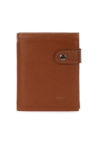 Tuldar Erkek Deri Bozuk Para Hazneli Kartlık Cüzdan 10x12cm Tul515 - Taba Taba