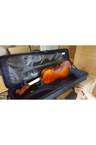 Paganini Mv100 Mat Antik Profesyonel Kare Kutulu Keman Seti