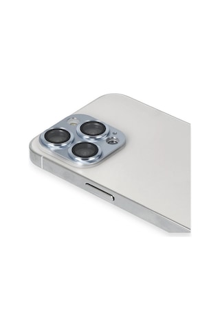 Apple iPhone Uyumlu 13 Pro Max Pers Alüminyum Kamera Lens - Sierra Blue Çr