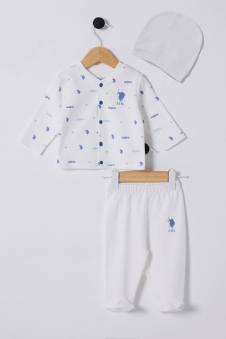 U.S. Polo Assn. U.s. Polo Assn Erkek Bebek Beyaz Takım 5274-47801 Beyaz