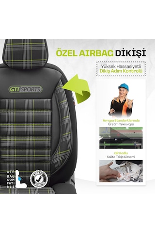 Otom Gti Sports Design Ekstra Destekli Oto Koltuk Kılıfı 553166328