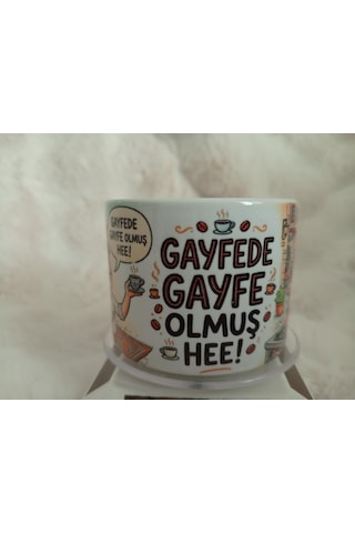 Özel Tasarım Motto Fincan 5 Beyaz