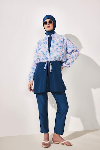 Defacto Regular Fıt Çiçekli 5li Burkini Mayo G7443ax26hsbe376 Mavi-be376