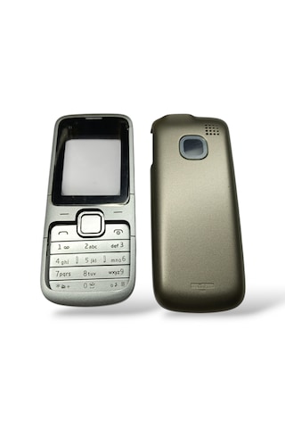 Nokia C1-01 Kapak Nokia C1-01 Uyumlu Gri Kapak Arka Kapak Tuş Tak