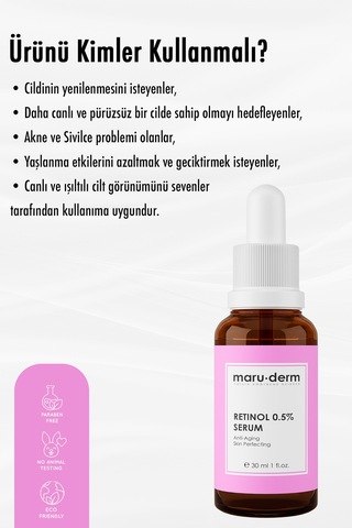 Maruderm Retinol 0.5% Cilt Yenileyici Bakım Serumu 30 ML