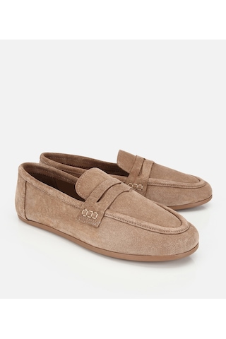 Hotiç Kadın Süet Deri Vizon Yumuşak Dokulu Klasik Loafer 01ayh322270a450 01ayh322270a450