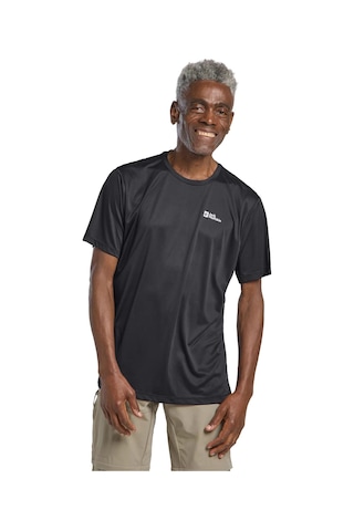 Jack Wolfskin Jack Wolfskın Tech T M Erkek Phantom T-shırt A63293-6350 Siyah