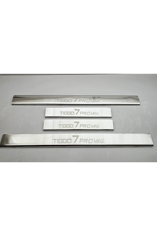 Chery Tiggo 7 Promax Krom Lazer Kapı Eşiği Paslanmaz Çelik