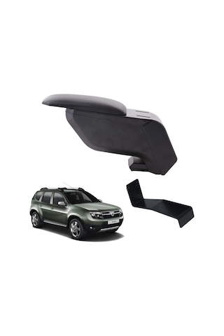 Dacia Duster 2013 Delmesiz Çelik Ayaklı Siyah Kolçak Kol Dayama