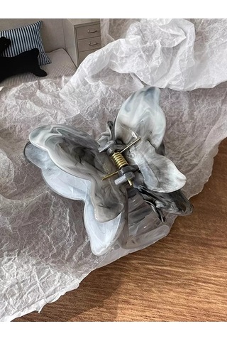 Symbol Yumuşak Kelebek Saç Tokası 230890016 Gri