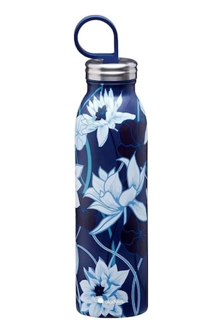 Aladdin X Naito Chilled Thermavac Paslanmaz Çelik Su Şişesi 0.55 Lt Lacivert Siyah