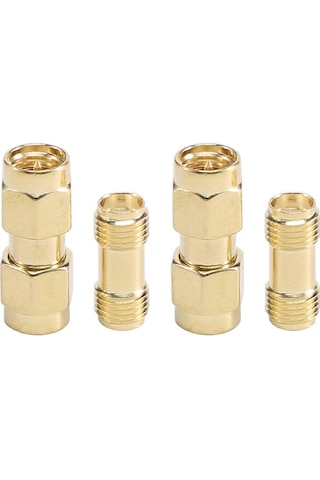 Adet Sma Erkek - Sma Erkek Fiş + 2 Adet Sma Dişi - Sma Dişi Jak Rf Koaksiyel Adaptör Konnektörü