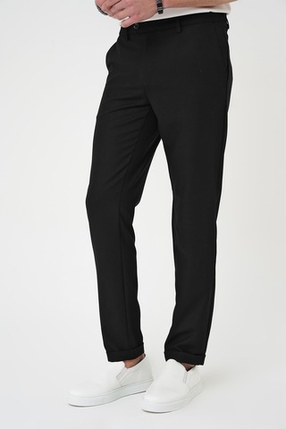 Efor Comfort Fit Beli Lastikli Dokulu Siyah Jogger Pantolon P 1186 Siyah