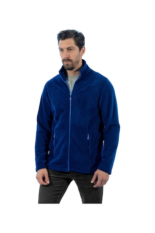 Şensel, Erkek Polar Mont, Saks Mavi -99E441- Cepli, Outdoor
