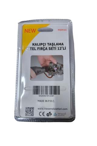 Meşem Kalıpçı Taşlama Tel Fırça Seti 12'li