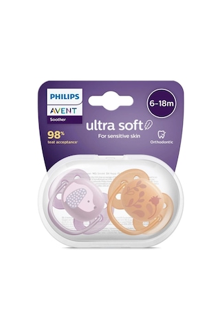Philips Avent Ultra Soft Yumuşak 2li Emzik 6-18 Ay - Scf091/18