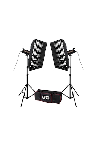 Gdx Hd-120ıı C Bicolor 2'li Işık Seti 120w Video Led Işığı
