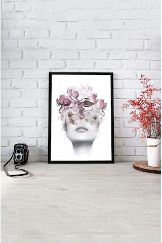 Notpa Pause Siyah Çerçeve Görünümlü Ahşap Duvar Tablosu A4 21 X 29.7 Mavi