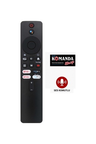 Ses Komutlu Xıaomı Mı-05 Universal Netflix-prime Video Tuşlu Ses Komutlu Kumanda