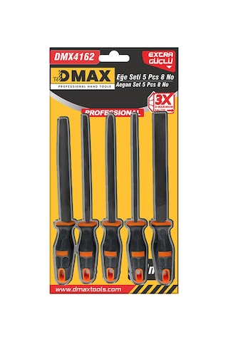 Dmax Büyük Eğe Seti 5 Parça Profesyonel Metal Ve Ahşap Eğe Takımı