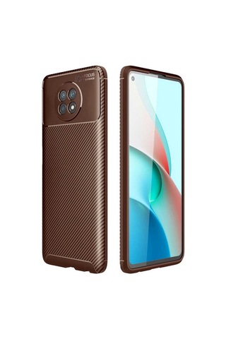Xiaomi Redmi Note 9 5G Kılıf Zore Negro Karbon Tasarım Silikon