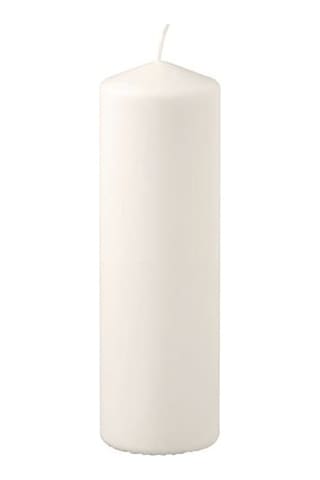 Ikea Fenomen Blok Mum 7,8 X 20 Cm Beyaz