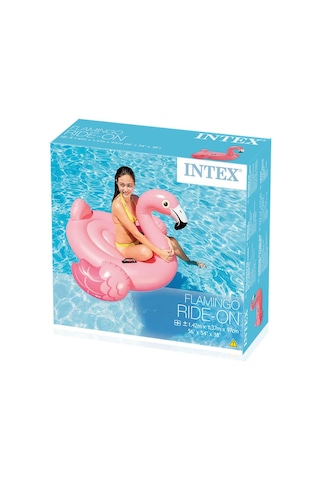 İntex Flamingo Binici Tutmaçlı Deniz Flamingo Binici Bot Şişme 1.42 x 1.37 x 97 CM Çok Renkli