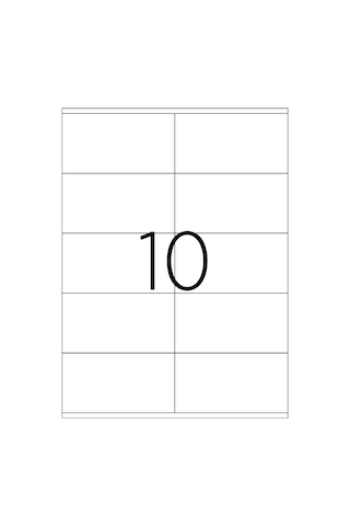 Taneks 105X57Mm Lazer Etiket Tw-2610