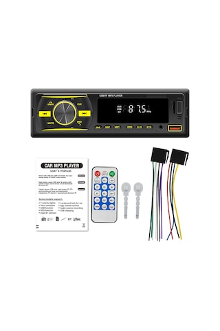 Springsun Oto Mp3 Çalar Bluetooth 5.1 - Fm Radyo, Usb/tf Kart Destekli, App İle Araç Konumlandırma, Sesli Asistan, Çok Renkli Işık Ve Kumanda - Siyah