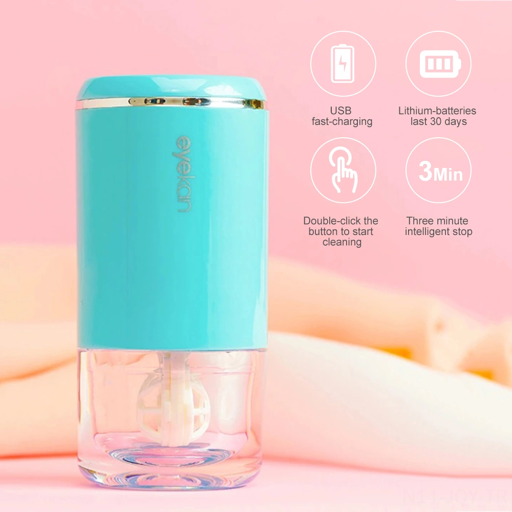 Youmex Otomatik Ultrasonik Lens Temizleyici - Göz Lensleri, Gözlük Ve Mücevherler İçin Sağlıklı Temizlik - Mavi