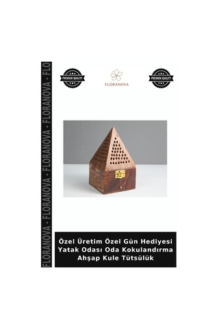 Özel Üretim Özel Gün Hediyesi Yatak Odası Oda Kokulandırma Ahşap Kule Tütsülük