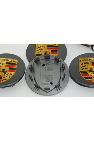 Dk Tuning Porsche Koyu Gri Antresit Jant Göbeği Kapak Seti 76mm