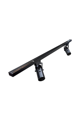 Mimarled Monofaze GU10 Duylu 2 Adet Ray Spot+1 Metre Ray Siyah Re