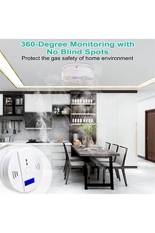 Anjiexun Karbon Monoksit Dedektörü, Karbon Monoksit Alarmı, 2 Adet