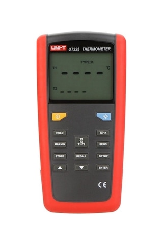 Unı-t Ut 325 Çift Girişli Profesyonel Termometre Usb Datalogger U