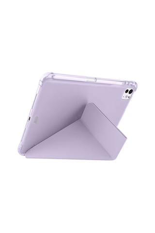 iPad Uyumlu Air 13 2024 Kılıf Kalemlikli Mars Tablet Kılıfı - Lila Diğer