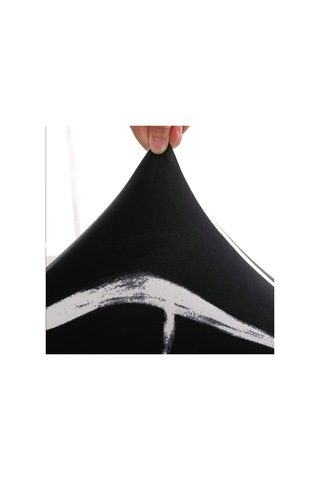 Sandalye Kılıfları 2'li Set Sandalye Kılıfı Esnek Çıkarılabilir Yıkanabilir Yemek Sandalyesi Koruyucu Oturma Yeri Siyah Fırtına/2 Parça