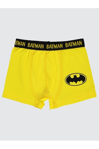 Batman Erkek Çocuk 2'li Boxer Set 2-10 Yaş Sarı Sarı