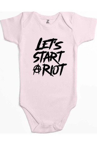 Zepplin Giyim Three Days Grace Let's Start Pembe Bebek Body Zıbın