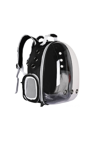 Samdoo Kedi Taşıma Çantası Şeffaf Uzay Kabinli,透气li Omuz Çantası - Siyah, Ev Ve Dışarıda Kullanıma Uygun