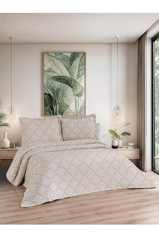 Bella 3 Parça Çift Kişilik Pike Takımı Ekru 240 X 260 Cm Ekru