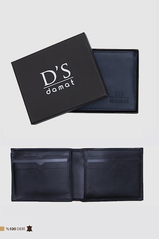 Ds Damat Lacivert Kutulu Hakiki Deri Cüzdan 2H1119ST134 Lacivert