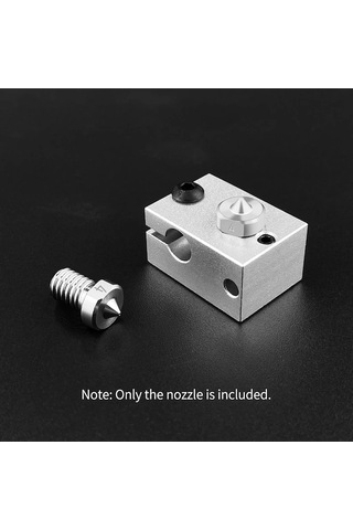 Moly Turkishyunboo Aibecy V6 Titanyum Nozzle Seti 0.4mm 3 Adet 1.75mm Yüksek Sıcaklık/