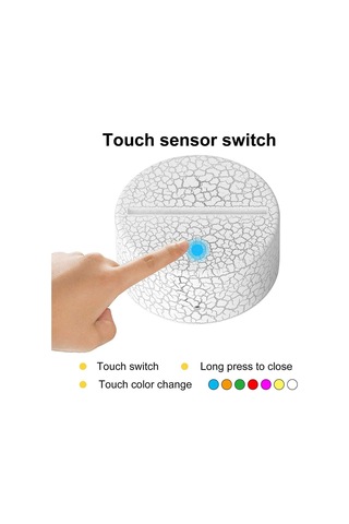 Xurunkeji 2'li Paket 3d Gece Led Işıklı Lamba Tabanı + Uzaktan Kumanda + Usb Kablo, Akrilik Beyaz İçin 16 Renk Işık Gösterisi Ekran Standı Beyaz