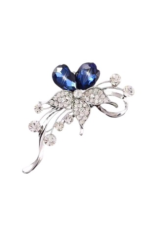 Floral Kristal Broşlar Rhinestone Gül Çiçek Eşarp Broşa Gelin Düğün Takı İçin Pin Çok Renkli