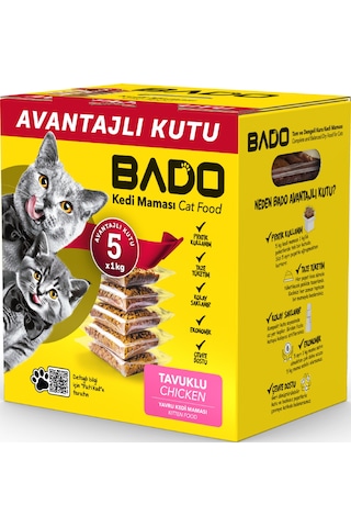 Bado Yavru Kedi Maması Tavuklu 5x1kg
