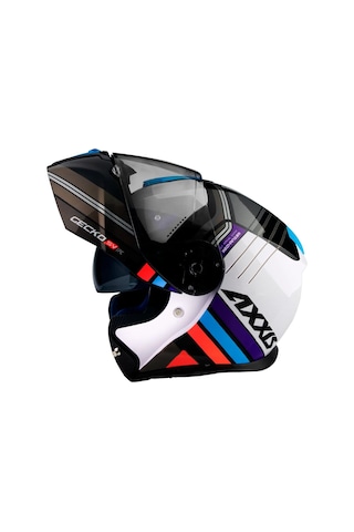 Axxis Gecko Sv Epic B7 Çene Açılır Motosiklet Kaskı Parlak Mavi
